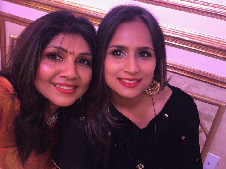 Tina with Akila at her niece wedding