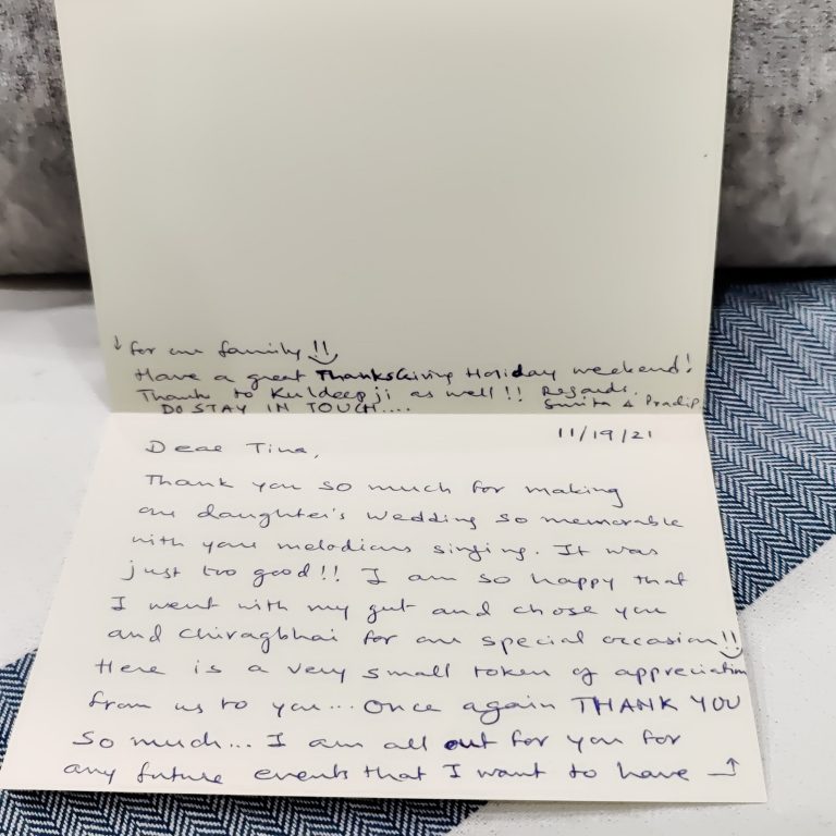 Thank you so much for making daughters wedding memorable